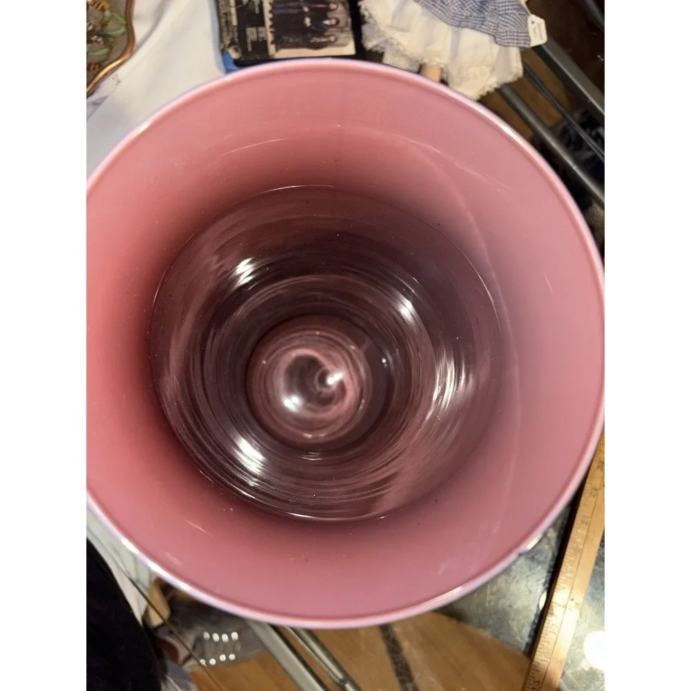 Vintage Mid Century Ruby Red Cased Glass 14